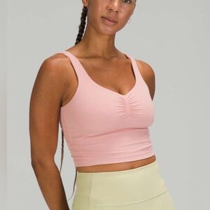 Lululemon Align Gathered Front Tank Top in Pink Puff Size 4